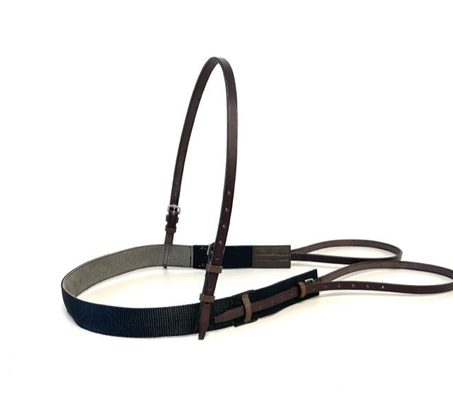 Breastplate en nylon avec attaches en cuir pour cheval de course – Sellerie Cassou