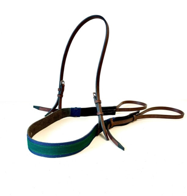 Breastplate en nylon avec attaches en cuir pour cheval de course – Sellerie Cassou
