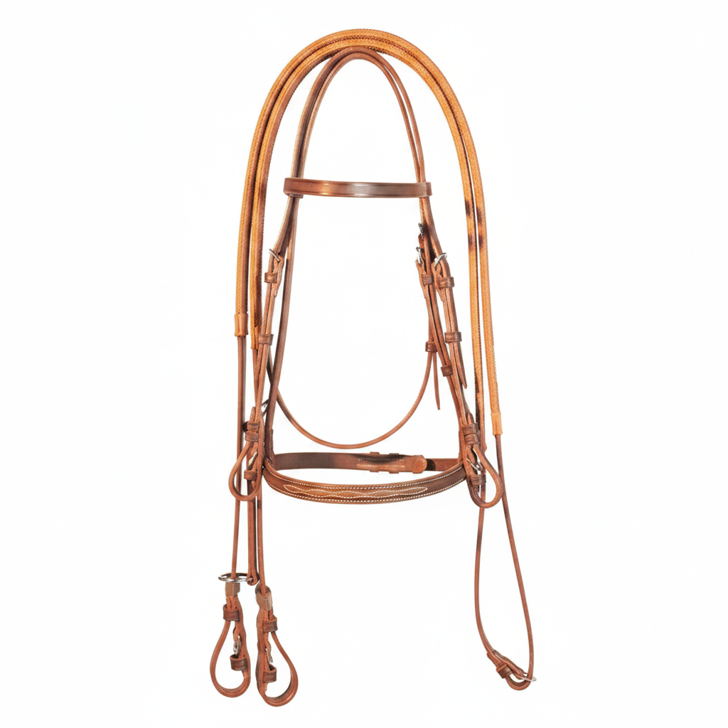 Bride de course marron variante
