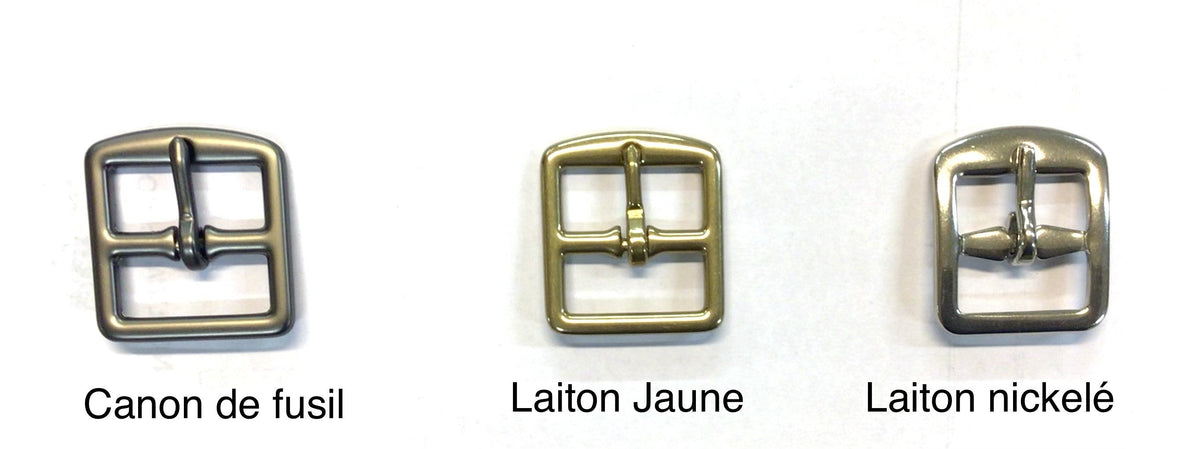Ceinture Étrivière en cuir modèle sellier, boucle laiton 30 mm - Sellerie Cassou
