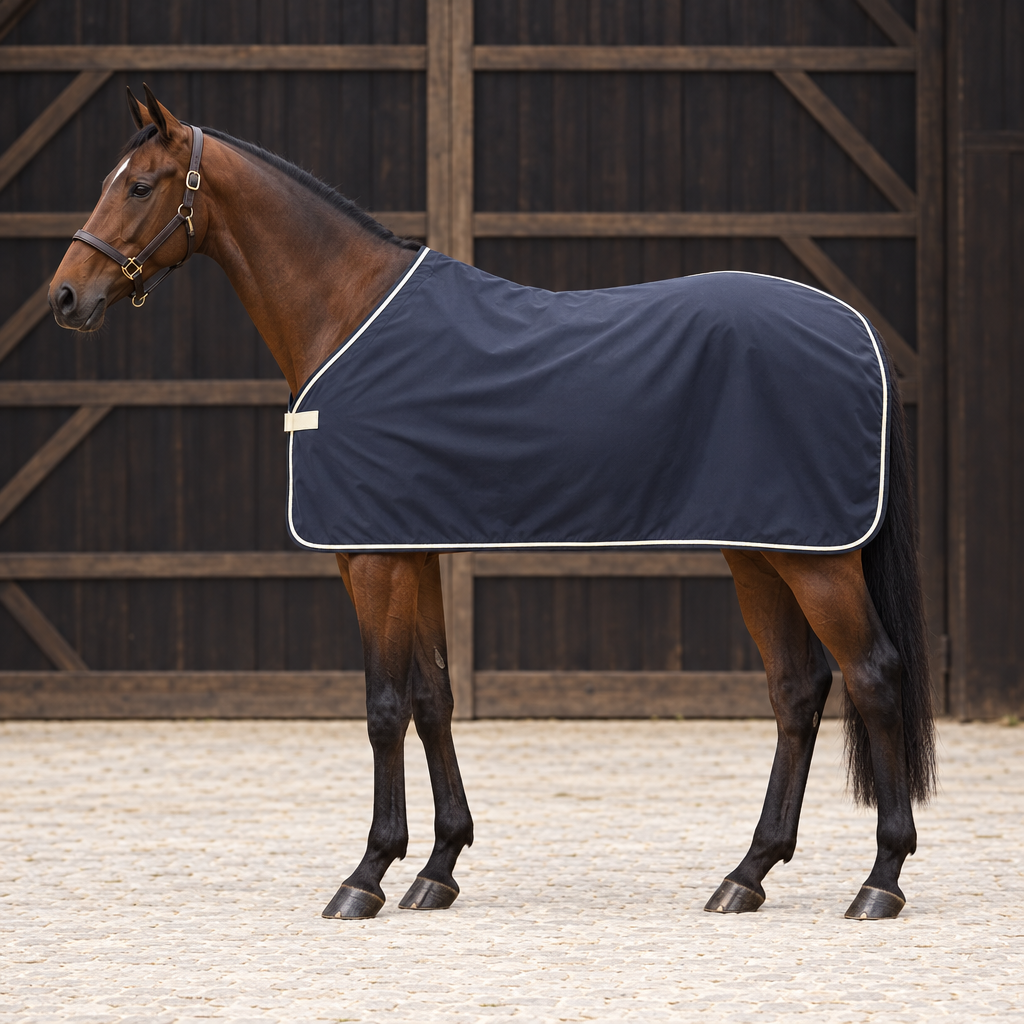 chemise-softshell-porte-par-un-cheval-de-course