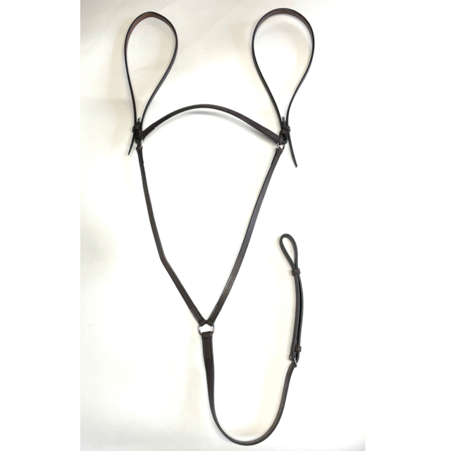 Collier de chasse en cuir marron pour équitation et chasse à courre - Sellerie Cassou