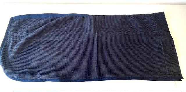 Couvre Reins Nid Abeilles en toile coton gaufré