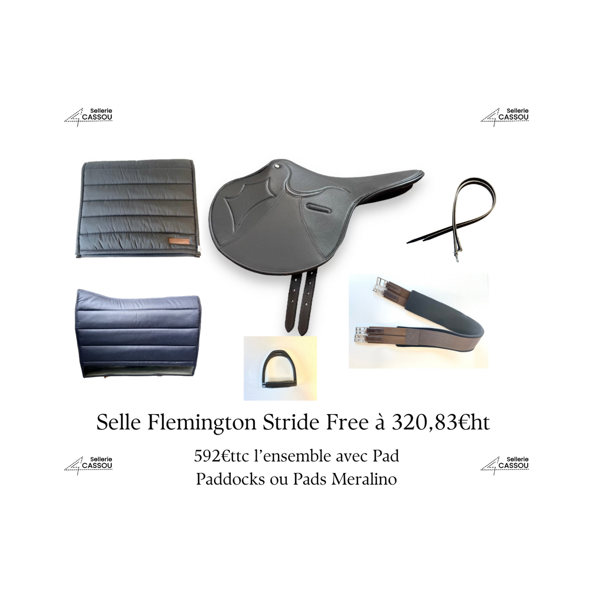 Ensemble Selle Flemington complet pour l'entraînement