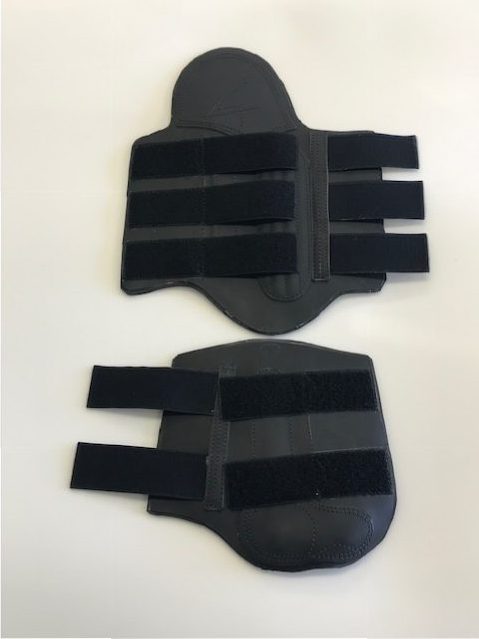 Guêtres postérieures à velcro en cuir - Sellerie Cassou