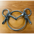American ring bit with half-spoon cheeks