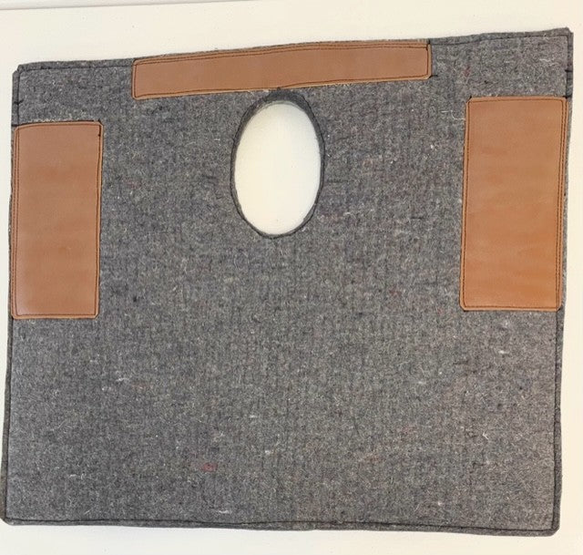 Felt training pad with hole