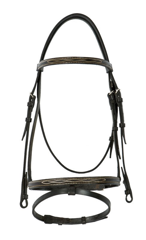 Filet cuir d'équitation avec rênes caoutchouc – Sellerie Cassou