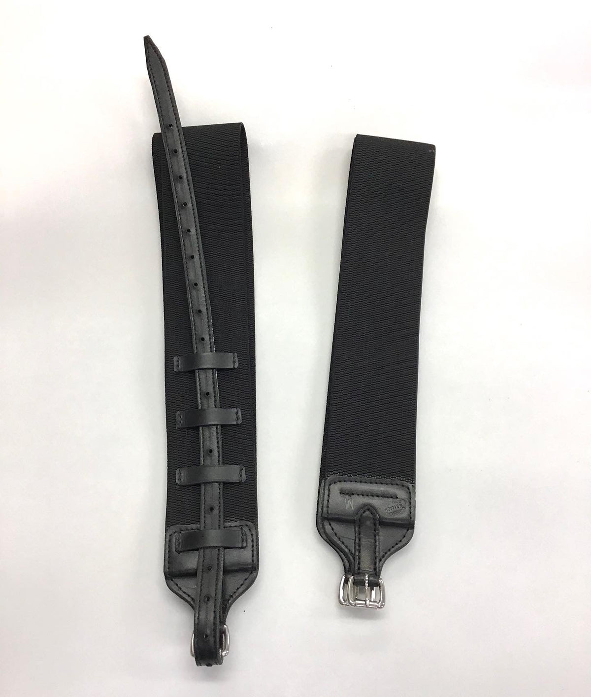 Sangle et sursangle élastique Japonaise en cuir verni – Sellerie Cassou