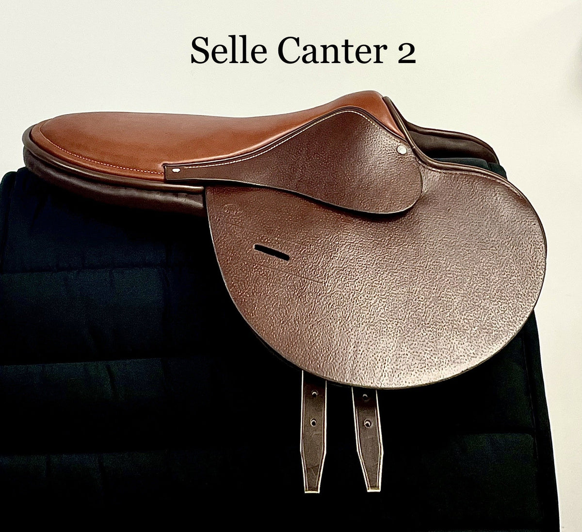 Selle Canter 2 en cuir pour l'entraînement du cheval – Sellerie Cassou