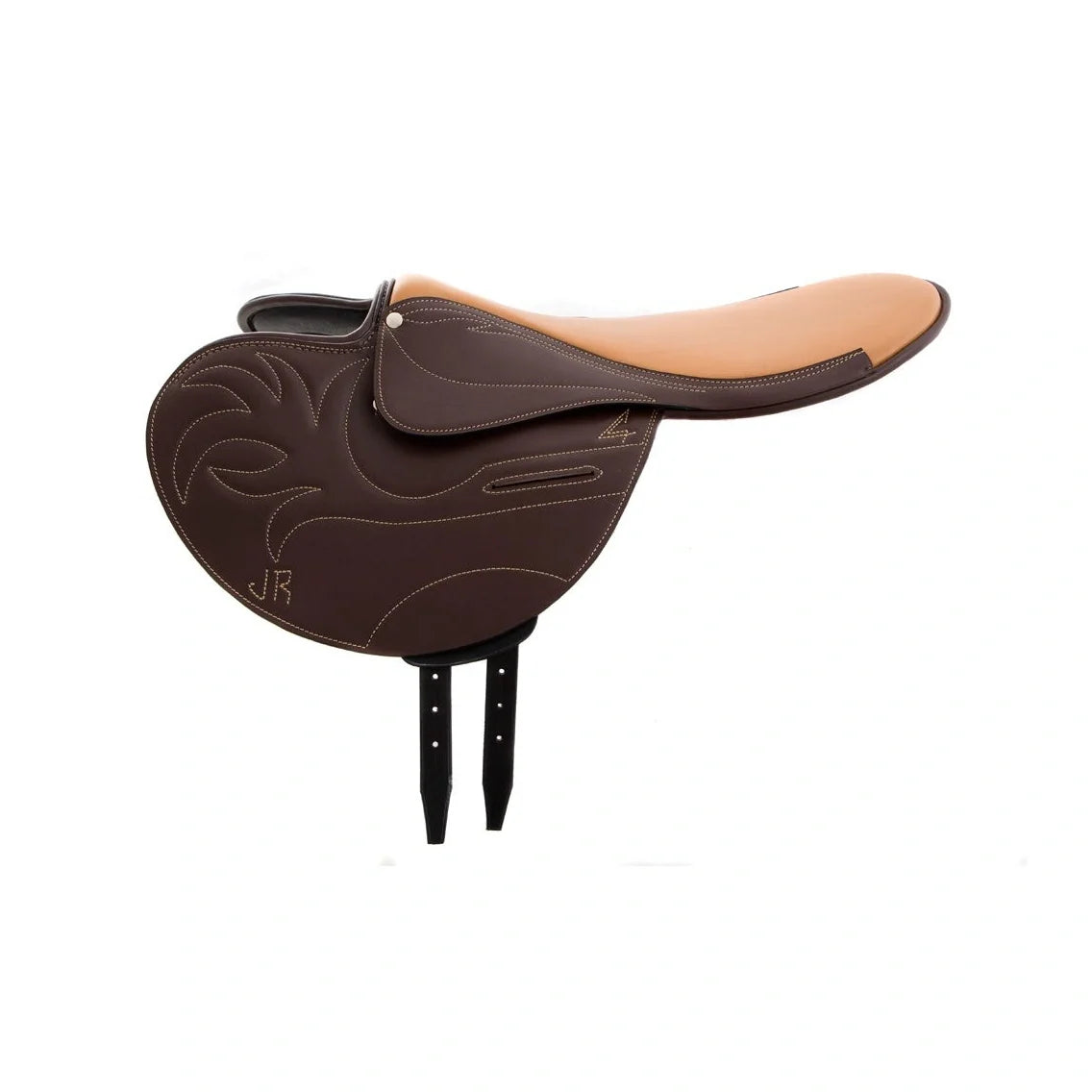 Selle course obstacle modèle Europe avec poches plombs — vue complète au format carré